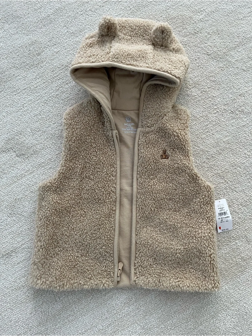 GAP Teddy Fleece Hooded Vest
